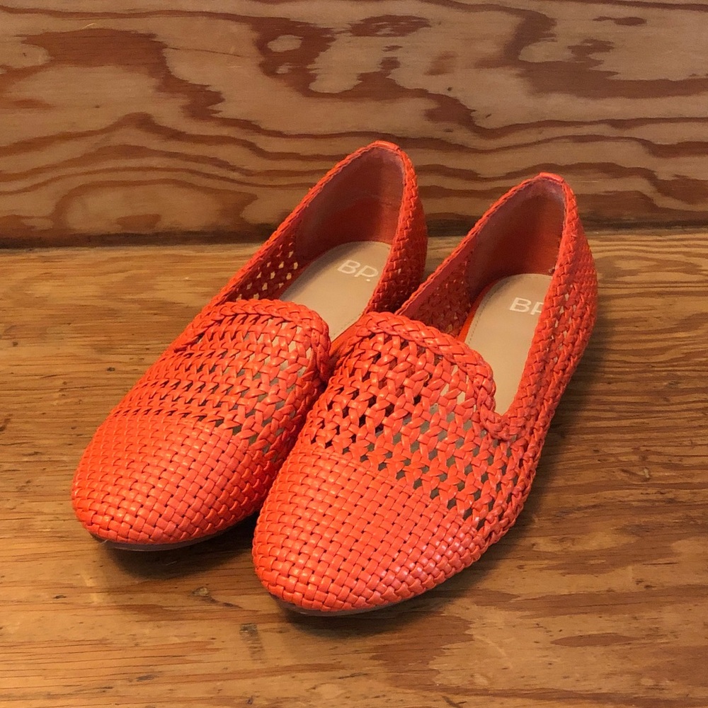 BP Orange Woven Flats